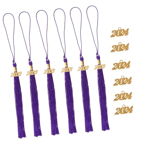 EPIGEIST Abschluss Quasten mit Jahresanhängern Leichte Dekorative Abschlusskappen Tassels für Bachelor und Doktorhut DIY Party Zubehör Teiliges in Lila und Gold EPIGEIST Abschluss Quasten mit Jahresanhängern Leichte Dekorative Abschlusskappen Tassels für Bachelor und Doktorhut DIY Party Zubehör Teiliges in Lila und Gold von EPIGEIST