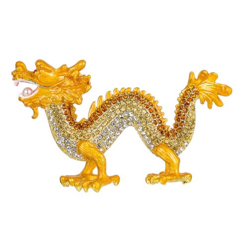 EPIGEIST Alloy Zodiac Dragon Figurine mit Funkelnden Strasssteinen Stabile Tischdekoration Kompakte Langlebiges Dekoratives Chinesisches Tierkreiszeichen für Zuhause und Büro EPIGEIST Alloy Zodiac Dragon Figurine mit Funkelnden Strasssteinen Stabile Tischdekoration Kompakte Langlebiges Dekoratives Chinesisches Tierkreiszeichen für Zuhause und Büro von EPIGEIST