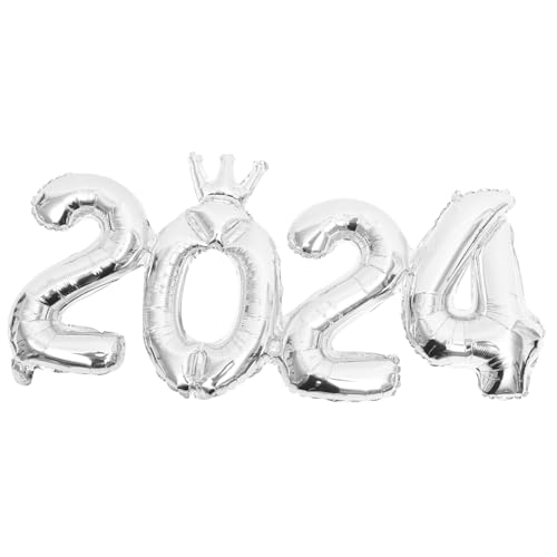 EPIGEIST Aluminium Folienballons Zahlenballon für Abschlussfeier Silbern Einfache Montage Wand und Fensterdeko für Neujahrsparty und Jubiläumsfeier EPIGEIST Aluminium Folienballons Zahlenballon für Abschlussfeier Silbern Einfache Montage Wand und Fensterdeko für Neujahrsparty und Jubiläumsfeier von EPIGEIST