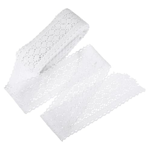 EPIGEIST Baumwoll Spitzenborte Breit Yards DIY Nähzubehör Spitzenbesatz für Handarbeit Kleidung Dekoration Hochzeit Party Zubehör von EPIGEIST