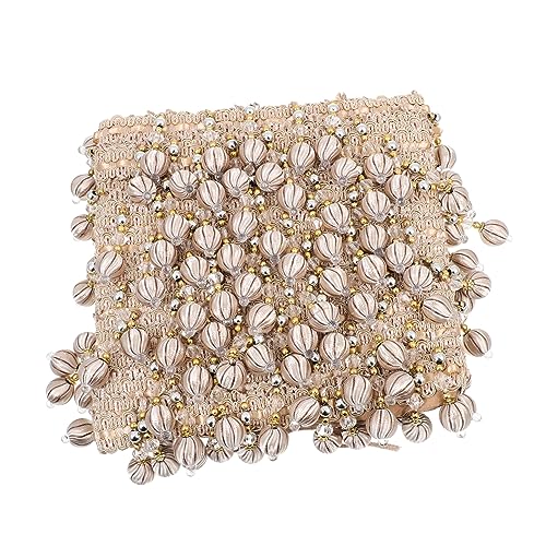 EPIGEIST Beaded Tassel Trim Vorhangborte Polyesterseide Dekorative Perlenfransen Vielseitig für Gardinen Sofabezüge Diy Projekte Beige Professionell und Nutzbar EPIGEIST Beaded Tassel Trim Vorhangborte Polyesterseide Dekorative Perlenfransen Vielseitig für Gardinen Sofabezüge Diy Projekte Beige Professionell und Nutzbar von EPIGEIST