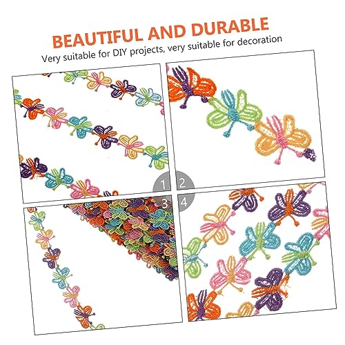 EPIGEIST Besticktes Cartoon Spitzenband Yards Polyester Seide DIY Nähzubehör für Kinderkleidung Geschenkverpackung Partydekoration Vielseitiges Bastelband von EPIGEIST