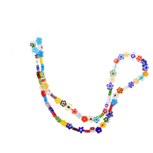 EPIGEIST Blumenperlen Große Loch Blütenform Glasperlen für DIY Schmuckherstellung Bunte Bastelperlen zum Auffädeln Armband Halskette Ohrringe Zubehör von EPIGEIST