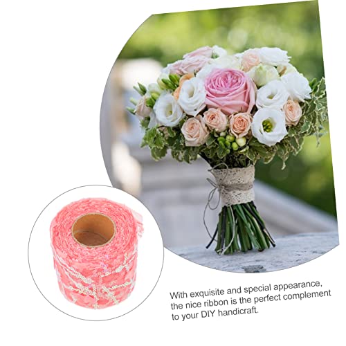 EPIGEIST Breites Besticktes Geschenkband aus Dünnem Organza mit Pailletten Dekoratives DIY Nähzubehör für Handwerk Haarschmuck und Bekleidungsapplikationen von EPIGEIST