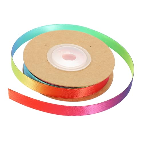 EPIGEIST Buntes Regenbogen Geschenkband Breit Reißfestes Farbverlaufendes DIY Band für Geschenkverpackung Basteln Weihnachtsdeko und Blumenarrangements von EPIGEIST