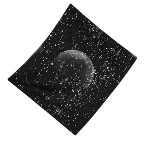 EPIGEIST Cosmo Mond Stern Wandteppich Plüschstoff Hintergrund Dekoration Wohnzimmer Schlafzimmer Wandbehang Polyester Langlebig und von EPIGEIST