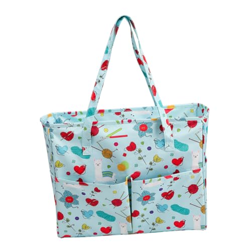 EPIGEIST DIY Aufbewahrungsbeutel aus Oxfordstoff mit Tragegriff Multifunktionale Strick Wolltasche für Zuhause Büro Reisen Wiederverwendbarer Robuster Aufbewahrungsbeutel für Strickzeug EPIGEIST DIY Aufbewahrungsbeutel aus Oxfordstoff mit Tragegriff Multifunktionale Strick Wolltasche für Zuhause Büro Reisen Wiederverwendbarer Robuster Aufbewahrungsbeutel für Strickzeug von EPIGEIST