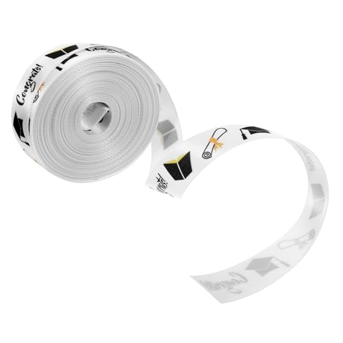 EPIGEIST DIY Geschenkband Polyester Breit Glänzend Heißgeprägt Schleife Bastelband für Geschenkverpackung Dekoration Abschlussfeier von EPIGEIST