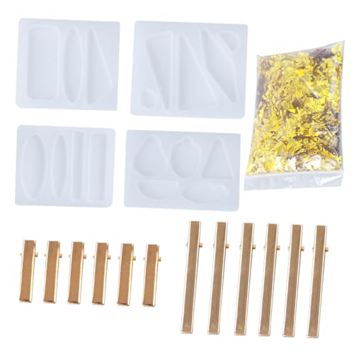 EPIGEIST DIY Haarschmuck Silikonform Set Stufige Epoxidharz Haarclip Formen Wiederverwendbar Kreativ für Handgemachte Haarspangen und Schmuck Zubehör von EPIGEIST