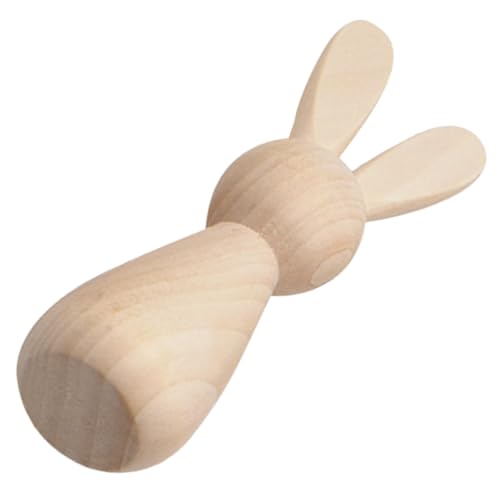 EPIGEIST DIY Holz Hasenfigur Unbemalt Bastelfigur Holz für Heimwerkerprojekte Personalisierbare für Zuhause oder für Familie von EPIGEIST