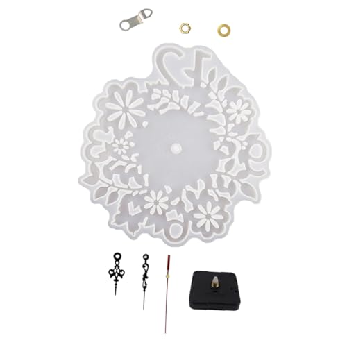 EPIGEIST DIY Silikon Uhr Gießform für Blumen Deko Kreative Uhrwerk Bastel Form Groß mit Uhrwerk Mechanismus für Individuelles Epoxidharz Deko und Geschenkgestaltung EPIGEIST DIY Silikon Uhr Gießform für Blumen Deko Kreative Uhrwerk Bastel Form Groß mit Uhrwerk Mechanismus für Individuelles Epoxidharz Deko und Geschenkgestaltung von EPIGEIST