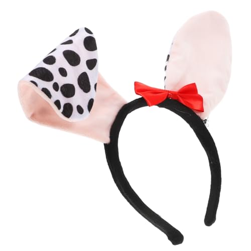 EPIGEIST Dalmatiner Hundeohren Stirnband Plüsch Haarreif Kuschelig Für Kostümparty Karneval Halloween Mädchen Tier Accessoire von EPIGEIST