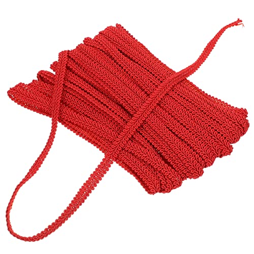 EPIGEIST Dekorativer Vorhangbesatz Wellenförmige Borte aus Polyester Yards Roter Sofa Fransenbesatz für Nähen Handwerk Fenster und Möbelverzierung EPIGEIST Dekorativer Vorhangbesatz Wellenförmige Borte aus Polyester Yards Roter Sofa Fransenbesatz für Nähen Handwerk Fenster und Möbelverzierung von EPIGEIST