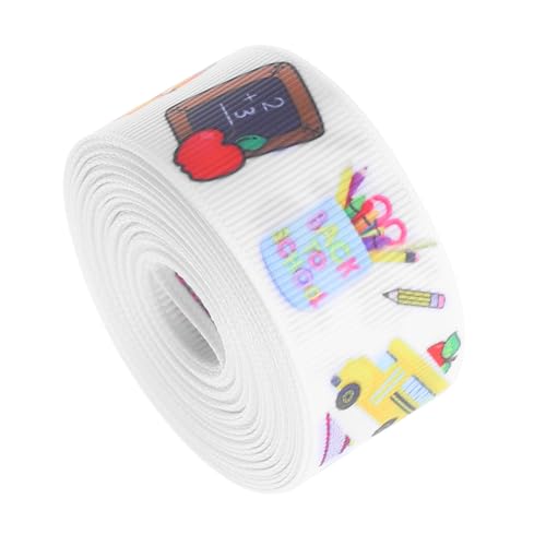 EPIGEIST Dekoratives Geschenkband mit Schulmotiven Stoffband für DIY Geschenkverpackung Abschlussfeier Partydekoration Lehrer und Schulthema Vielseitiges Geschenkbox Zubehör von EPIGEIST