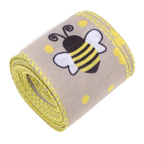 EPIGEIST Dekoratives Kantenband mit Bienenmuster Breit Hochwertiges Bastelband für Geschenkverpackung Haarschleifen DIY Dekorationen Festtags und Hochzeitsdekoration EPIGEIST Dekoratives Kantenband mit Bienenmuster Breit Hochwertiges Bastelband für Geschenkverpackung Haarschleifen DIY Dekorationen Festtags und Hochzeitsdekoration von EPIGEIST