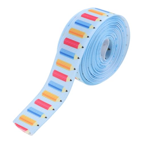 EPIGEIST Dekoratives Ripsband mit Schulmuster Geschenkband für DIY Basteln Hochzeitsstrauß Haarschleifen Festliche Verpackung und Kreative Schmuckgestaltung von EPIGEIST
