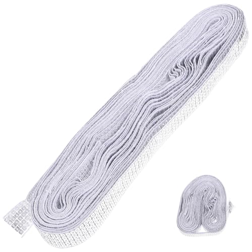 EPIGEIST Delicate Paillettenborte Silber Vielseitige Kostüm verzierung zum Aufnähen Strapazierfähiges DIY nähzubehör für Kleidung Taschen Hochzeitsdeko und Bastelarbeiten von EPIGEIST