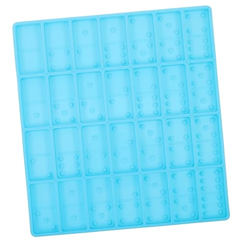 EPIGEIST Domino Silikonform für DIY Bastelprojekte Langlebige und Flexible Epoxidharz Gießform für Kreative Domino Gestaltung und Kunsthandwerk Detailgenauigkeit Blau von EPIGEIST