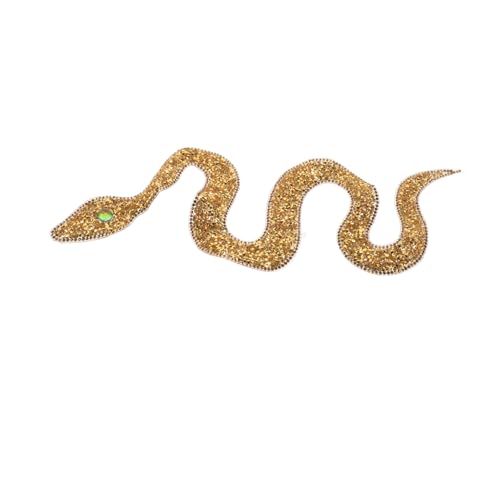 EPIGEIST Eiserne Schlangen Applikation mit Strasssteinen DIY Bügelflicken für Kleidung Jeans Taschen Hüte Langlebig und Dekorativ Goldfarbener Snake Patch zum Aufnähen und Aufbügeln EPIGEIST Eiserne Schlangen Applikation mit Strasssteinen DIY Bügelflicken für Kleidung Jeans Taschen Hüte Langlebig und Dekorativ Goldfarbener Snake Patch zum Aufnähen und Aufbügeln von EPIGEIST