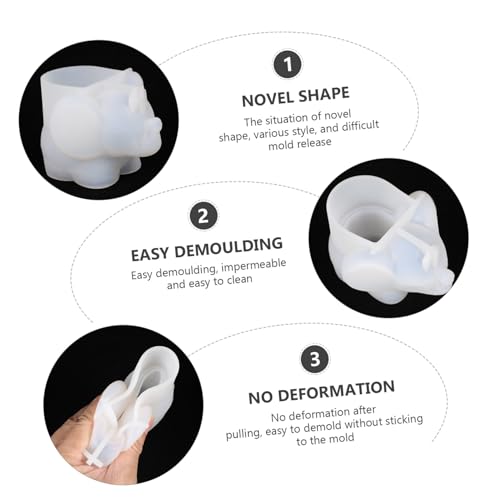 EPIGEIST Elefantenförmige Silikonform für DIY Epoxidharz Basteln Makeup Schwamm Aufbewahrungsform Klare Struktur Vielseitig für Harz Seife Kerzen Dekorative Kosmetik schwammhalterung von EPIGEIST