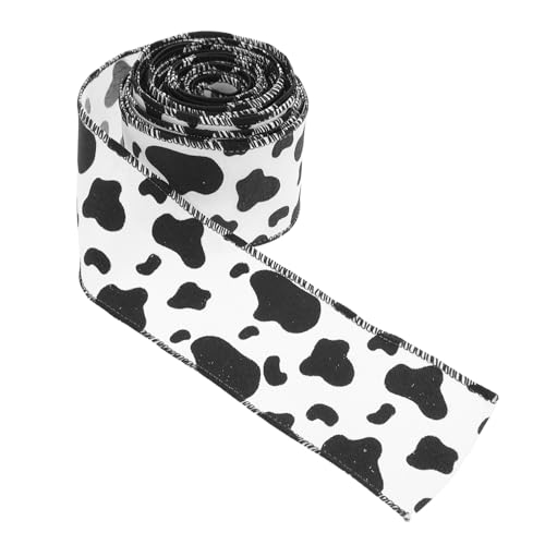 EPIGEIST Farmhouse Cow Spot Ribbon: Schwarz-weißes Rustikales Band Zum Verpacken Von Geschenken, Basteln, Kuh-mottoparty Und Dekorationen Im Landhausstil von EPIGEIST