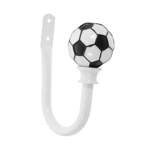 EPIGEIST Fußball Vorhang Raffhalter U Förmiger Haken für Wandmontage Kreatives Fußballdesign Langlebig aus Harz Fixieren von Vorhängen und Dekorieren Platzsparend EPIGEIST Fußball Vorhang Raffhalter U Förmiger Haken für Wandmontage Kreatives Fußballdesign Langlebig aus Harz Fixieren von Vorhängen und Dekorieren Platzsparend von EPIGEIST
