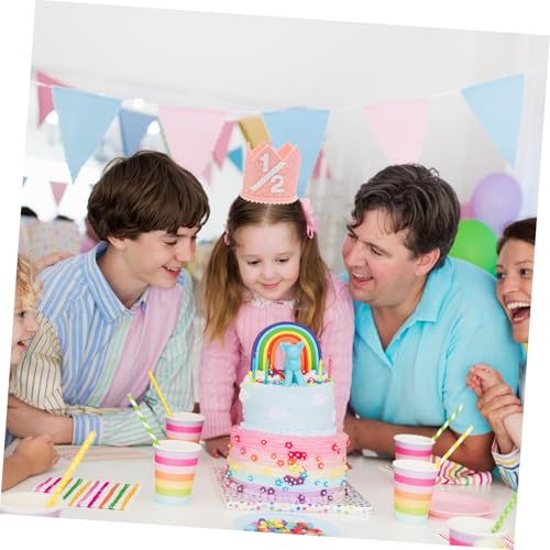 EPIGEIST Geburtstagskrone Geburtstag Partyhut für Mädchen Jungen Rosa Gold Einzigartige für Geburtstag Feier Einfach zu Tragen und Dekorieren von EPIGEIST