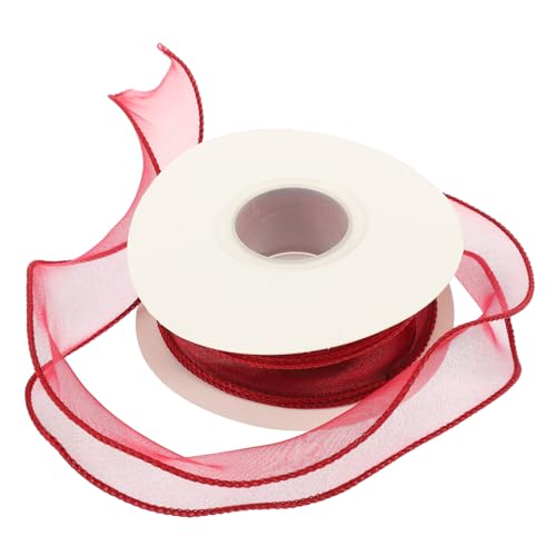 EPIGEIST Geschenkband Breit in Weinrot Schnittfestes Dekoband für Geschenkverpackung DIY Schleifen Hochzeitssträuße Basteln und Partydeko Langlebiges Komfortables Material von EPIGEIST