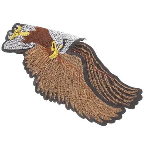 EPIGEIST Gestickter Lederpatch Großer Adler Aufnäher zum Aufnähen für Jeans Jacken Kleidung DIY Applikation Langlebig Waschbar Modisch von EPIGEIST