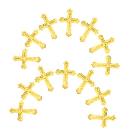 EPIGEIST Glitter Cross Tischkonfetti aus Robustem Farbechtem Kunststoff Dekoratives Streudeko für Religiöse Feiern Taufe Babyparty Geburtstag und Hochzeiten Glänzend von EPIGEIST