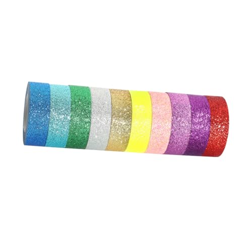 EPIGEIST Glitzer Klebeband Buntes DIY Dekoband mit Funkelndem Glitter Handreißbar Vielseitig Verwendbar für Scrapbooking Geschenkverpackungen Kalender Planer und Bastelprojekte EPIGEIST Glitzer Klebeband Buntes DIY Dekoband mit Funkelndem Glitter Handreißbar Vielseitig Verwendbar für Scrapbooking Geschenkverpackungen Kalender Planer und Bastelprojekte von EPIGEIST
