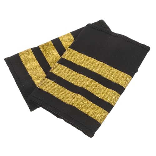 EPIGEIST Goldene Piloten Schulterklappen Streifen Uniform Epaulette für Piloten und Flugpersonal Robuste Webware Vintage Design Professionelle Fluggesellschaft Abzeichen EPIGEIST Goldene Piloten Schulterklappen Streifen Uniform Epaulette für Piloten und Flugpersonal Robuste Webware Vintage Design Professionelle Fluggesellschaft Abzeichen von EPIGEIST