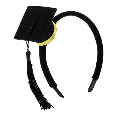 EPIGEIST Graduation Headband mit Gelbem Quasten Design Festliches Party Accessoire für Abschlussfeier Eleganter Haarreif für Fotorequisiten und College Dekoration von EPIGEIST