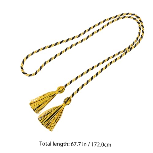 EPIGEIST Graduierung Ehrenkordel Polyester Langlebige Glatt Gedrehte Quaste Geeignet für Bachelor Abschlussfeier Schulabschluss Abitur Klassische Gelb Schwarze Abschlusskordel EPIGEIST Graduierung Ehrenkordel Polyester Langlebige Glatt Gedrehte Quaste Geeignet für Bachelor Abschlussfeier Schulabschluss Abitur Klassische Gelb Schwarze Abschlusskordel von EPIGEIST