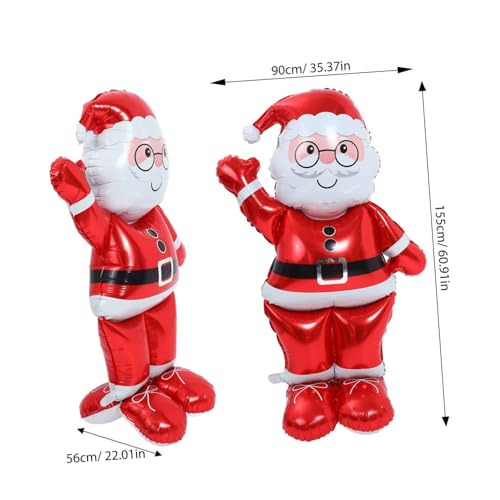 EPIGEIST Große Stehender Weihnachtsmann Folienballon Aluminiumfilm Wiederverwendbar Weihnachtsfeier Deko Party Luftballon Weihnachtsmann Dekoration Innen Außen Festlich EPIGEIST Große Stehender Weihnachtsmann Folienballon Aluminiumfilm Wiederverwendbar Weihnachtsfeier Deko Party Luftballon Weihnachtsmann Dekoration Innen Außen Festlich von EPIGEIST
