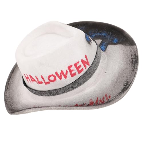 EPIGEIST Halloween Cowboyhut Damen Herren Polyester Leicht Halloween Kostüm Party Accessoire Westernstyle Fasching Karneval Mottoparty Unisex von EPIGEIST