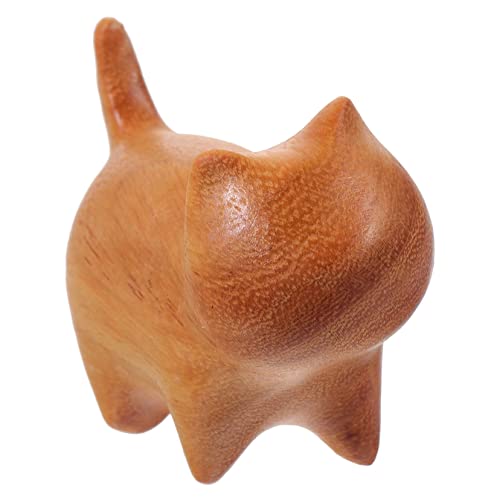 EPIGEIST Holz Handgeschnitzte Katzenfigur Aus Holz Dekoratives Wohnaccessoire Für Home Ornament Und Kreative Tischdekoration Für Katzenliebhaber EPIGEIST Holz Handgeschnitzte Katzenfigur Aus Holz Dekoratives Wohnaccessoire Für Home Ornament Und Kreative Tischdekoration Für Katzenliebhaber von EPIGEIST