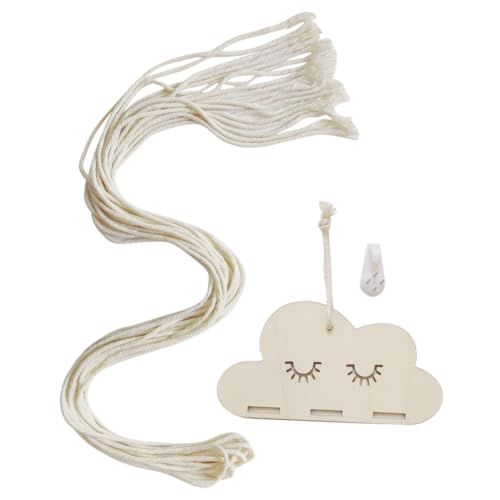 EPIGEIST Holz wolken dekoschild DIY Wanddeko aus Hochwertigem Massivholz Langlebiges Hängendes Ornament für Schlafzimmer Kinderzimmer und Moderne Wohnräume Natürliche Holzoptik Praktisches von EPIGEIST