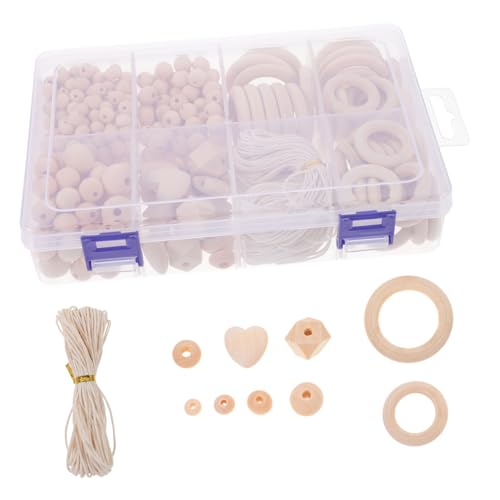 EPIGEIST Holzperlen mit Seil Perlen zum Auffädeln DIY Schmuck Armbänder Basteln Deko Zubehör für Freundschaftsarmbänder und Dekoration EPIGEIST Holzperlen mit Seil Perlen zum Auffädeln DIY Schmuck Armbänder Basteln Deko Zubehör für Freundschaftsarmbänder und Dekoration von EPIGEIST
