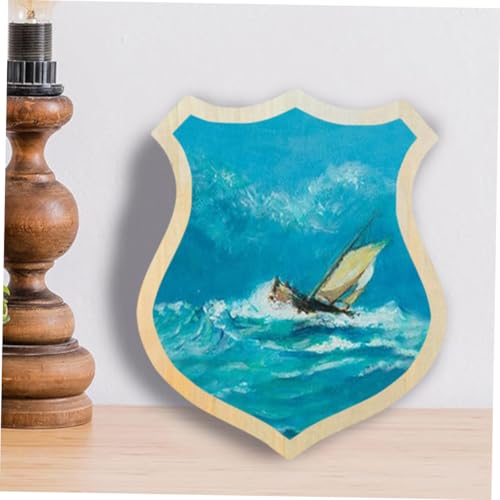 EPIGEIST Holzplakette Form Naturbelassene Holztafel zum Bemalen Stabiles Holzschild für DIY Dekoration Langlebig für Bastelfans von EPIGEIST