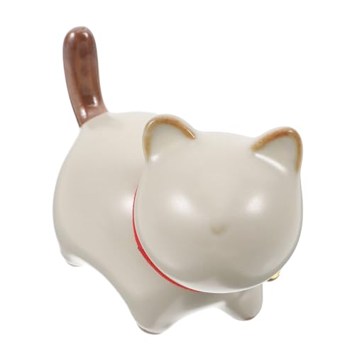 EPIGEIST Keramik Mini Katzenfigur Tischdekoration Tee Haustier mit Pinselhalter für Schreibtisch Büro Wohnaccessoire Niedliche Miniatur Katze für Tee und Wohnlandschaft EPIGEIST Keramik Mini Katzenfigur Tischdekoration Tee Haustier mit Pinselhalter für Schreibtisch Büro Wohnaccessoire Niedliche Miniatur Katze für Tee und Wohnlandschaft von EPIGEIST