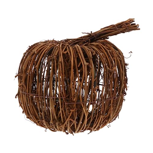 EPIGEIST Künstlicher Rattan Kürbis Handgefertigt Herbstdeko Halloween Tischornament Festival Dekoration Langlebig und Dekorativ für Wohnambiente von EPIGEIST