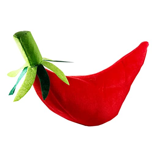 EPIGEIST Lustige Chili Form Mütze für Karneval Cosplay Partys Kostüm Accessoire für Erwachsene und Foto Requisiten für Besondere Anlässe von EPIGEIST