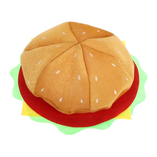 EPIGEIST Lustiger Kreative Hamburger Kopfbedeckung für Karneval Partys und Cosplay für Erwachsene und Stylisches Accessoire Leuchtenden Farben von EPIGEIST