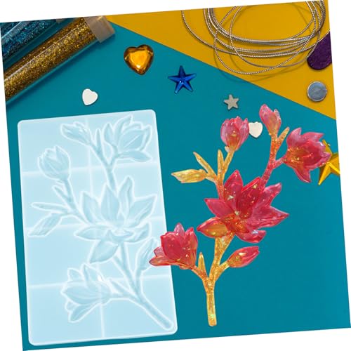 EPIGEIST Magnolia Silikonform für DIY Harz ornamente Glatte Oberfläche Einfache Entformung Wiederverwendbare Blütenform für Kreative Epoxidharz gießprojekte und Individuelle Dekorationen von EPIGEIST