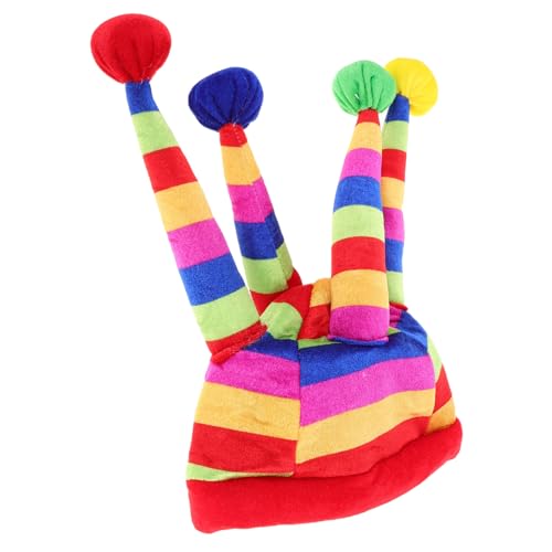 EPIGEIST Mardi Gras Clown Kostüm Mütze Lustiges Maskerade Cosplay Zubehör Karneval Halloween Party Hut für Damen und Herren von EPIGEIST