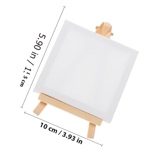 EPIGEIST Miniatur Staffelei aus Holz Set mit Mini Leinwandrahmen und Acrylfarben für Malerei Kompakt Stabil und Leicht für Hobbykünstler Schulanfänger und Kreative DIY projekte von EPIGEIST