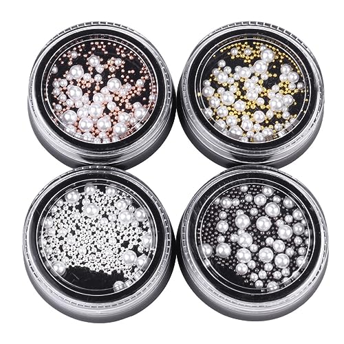 EPIGEIST Nail Art Perlen Weiß Halbperlen Stahlperlen Nagelschmuck für DIY Maniküre Anfänger und Profis Fingernagel Dekorationen Vielseitig Einsetzbar EPIGEIST Nail Art Perlen Weiß Halbperlen Stahlperlen Nagelschmuck für DIY Maniküre Anfänger und Profis Fingernagel Dekorationen Vielseitig Einsetzbar von EPIGEIST