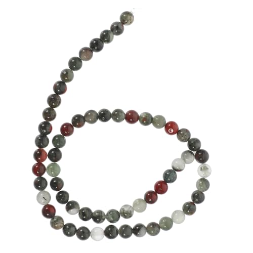 EPIGEIST Natürliche Afrikanische Blutsteinperlen Schmuckperlen Spacer Beads für DIY Armbänder Halsketten Schmuckherstellung Handgefertigt von EPIGEIST