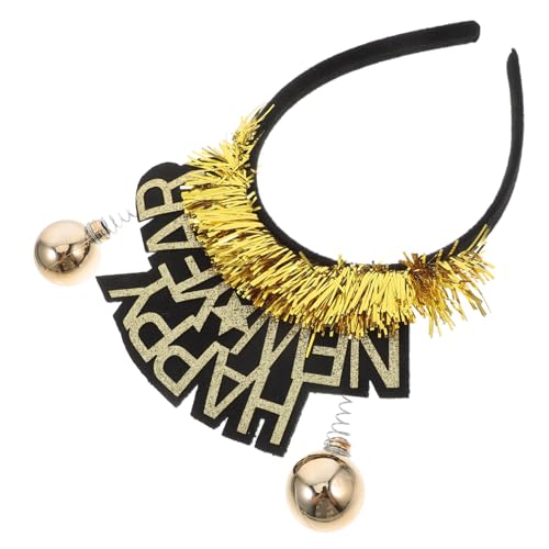 EPIGEIST Neujahrs Kopfschmuck Neujahrs Stirnbänder Neujahrs Stirnband Neujahrs Partygeschenk Frohes Neues Jahr Hüte Stirnband Silvesterparty Kopfbedeckungen Silvesterparty Hüte Golden Eva von EPIGEIST